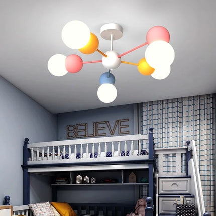Lustre suspension LED pour enfants style dessin animé nordique — LZ4P9X