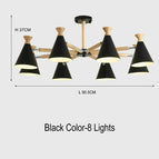8 lumières noires