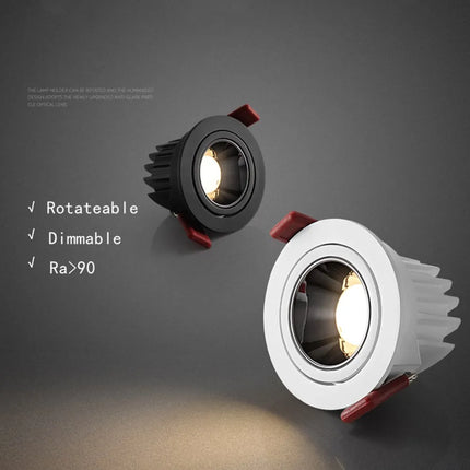 Plafonnier encastré moderne en aluminium réglable anti-éblouissement — LZ4X9P2