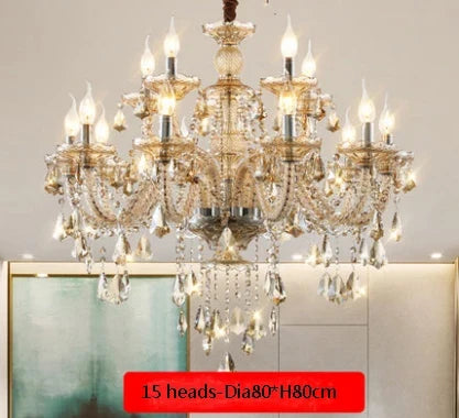 Lustre en cristal lumineux pour décoration moderne et élégante — LZ4X9P