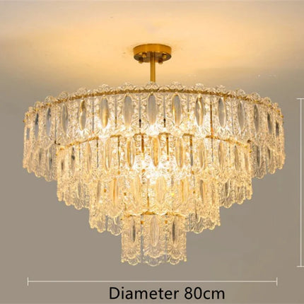 Lustre rond en verre pour intérieur moderne — LZ4X9T