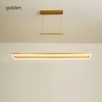 Doré / L90CM L18CM H3CM / Lumière blanche
