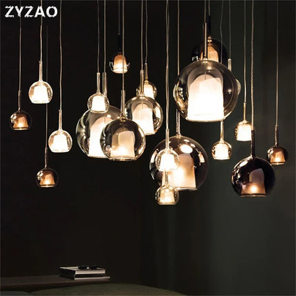 Suspension design nordique en verre pour intérieur élégant — LZ4Q7M9