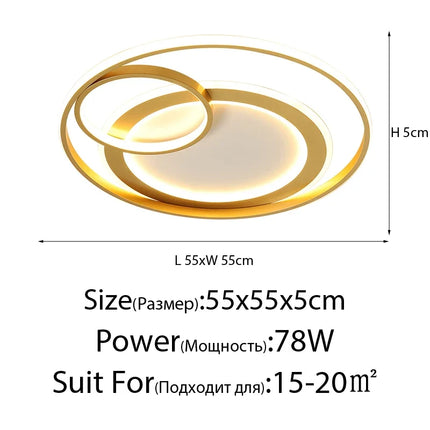 Plafonnier design nordique contemporain pour intérieur élégant — LZ4X9P2