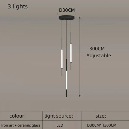 Lustre moderne pour décoration intérieure élégante et épurée — LZ4X9M