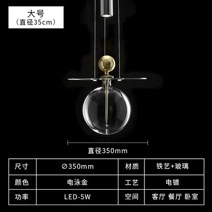 Suspension en verre au design nordique pour décoration intérieure — LZ4M9Q2F