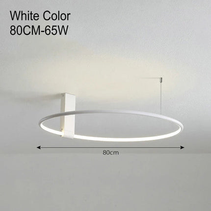 Plafonnier LED rond design scandinave en métal et aluminium — LZ4P9XJ