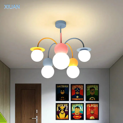 Lustre suspension LED pour enfants style dessin animé nordique — LZ4P9X