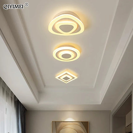 Plafonnier LED décoratif forme ronde et carrée pour maison — LZ4XJ9