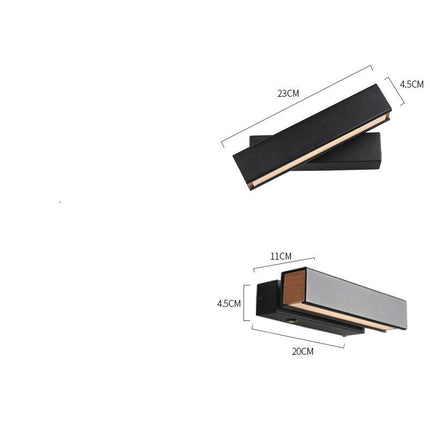 Applique murale LED ajustable rectangulaire Cadiz