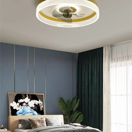 Plafonnier moderne avec ventilateur et éclairage LED 3 couleurs — LZ4X9P