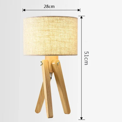Lampadaire nordique en bois massif avec interrupteur à pied lumineux — LZ4D9XQ