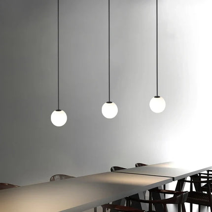Suspension créative en verre laiteux pour éclairage de bar — LZ4X9M