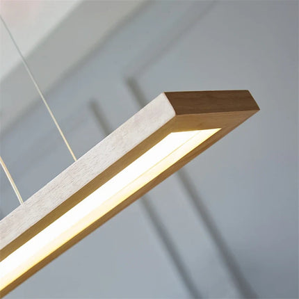 suspension led modernes créatives minimaliste en bois
