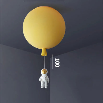 Plafonnier LED nordique avec motif astronaute et ballons pour enfants — LZ4X9QJ