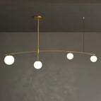 3 Lights / Gold metal / White light