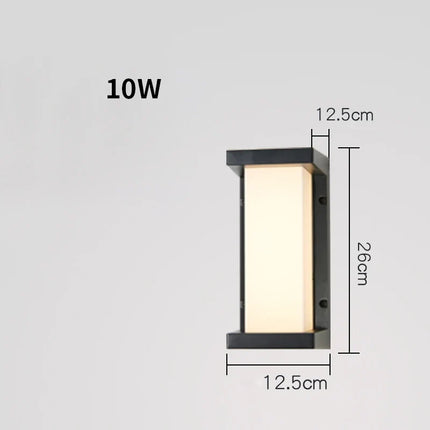 Applique murale LED ronde étanche IP54 pour extérieur et jardin — LZ4T9Q2