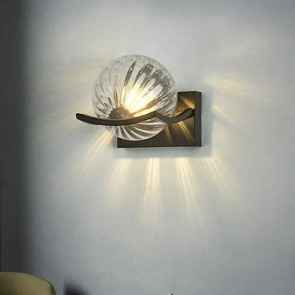 Applique murale moderne en verre et métal épuré — LZ4XJ9