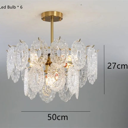 Lustre en cristal au design moderne pour une ambiance élégante — LZ4X9T2