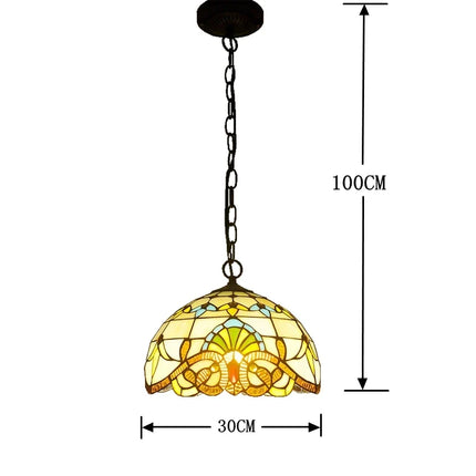 Lustre suspension style Tiffany pour café, bar ou restaurant — LZ4X9Q2