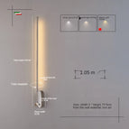 Argent 100cm / Lumière chaude