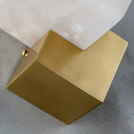 Applique murale carrée en jade avec LED pour salon et chambre — LZ4T9X