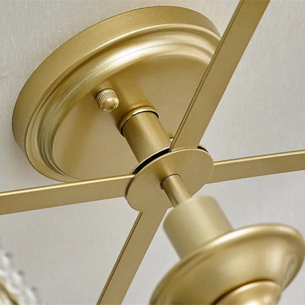 Plafonnier en cristal décoratif style loft américain pour intérieur — LZ4X9QJ