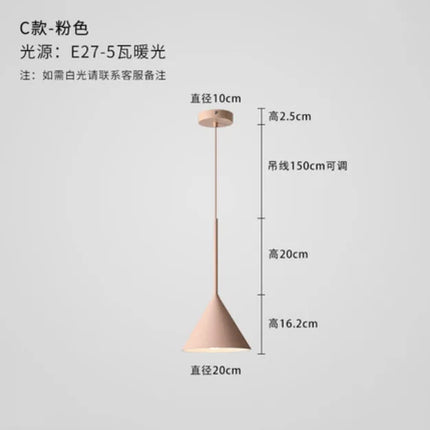 suspension nordique décorative pour éclairage créatif intérieur