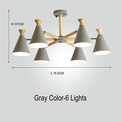 Suspension en bois style nordique pour décoration intérieure — LZ4X9Q2N