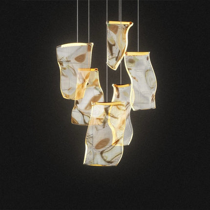Lustre LED moderne pour escalier et boutique de vêtements — LZ4X9Q2