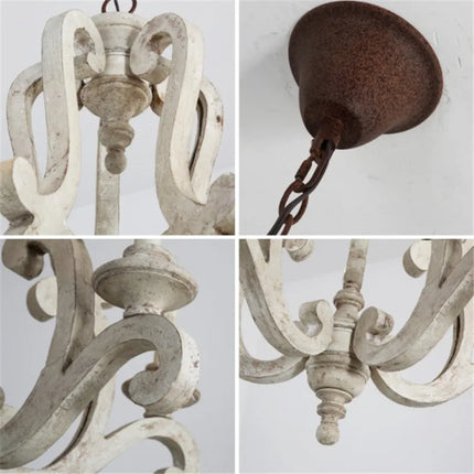 Lustre en bois au style européen pour décoration intérieure — LZ4G7XQ