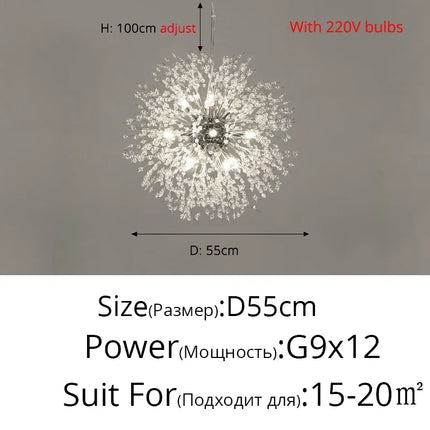 Lustre LED moderne Luciole pour décoration intérieure — LZ4N7XQ