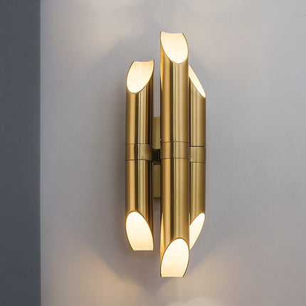 Applique murale LED moderne en tube doré Corden — LZ4N7Q2