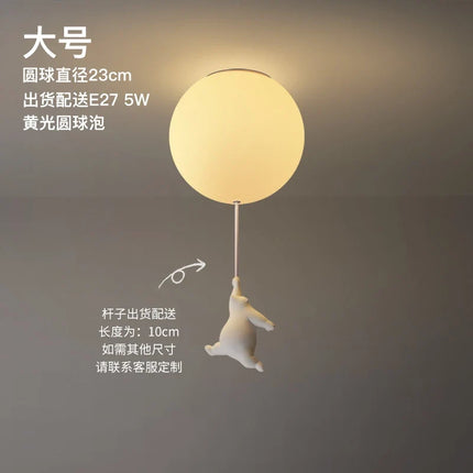 Plafonnier LED ours animé pour chambre enfant et salon — LZ4X9Q2