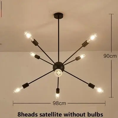 Lustre suspension industriel vintage en fer réglable — LZ4X9P2
