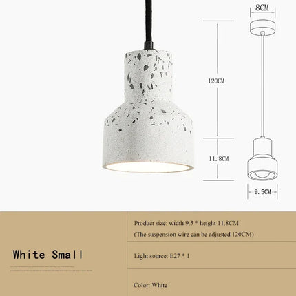 Suspension LED design nordique en terrazzo multicolore — LZ4P9XJ