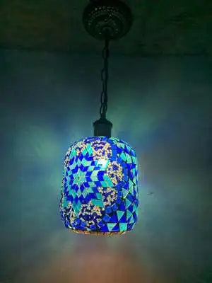 Suspension LED style bohémien en mosaïque turque rétro — LZ4X9P2