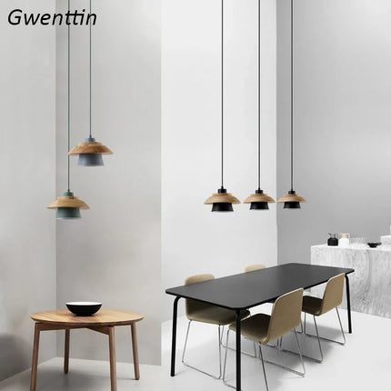 Suspension en bois pour éclairage et décoration moderne — LZ7D2Q