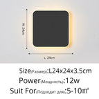 Noir 24x24x3,5cm / 3 couleurs 2700-7000K)