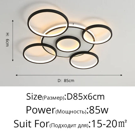 Lustre LED moderne en bois et aluminium pour intérieur — LZ4N7Q2