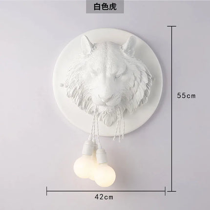 Applique murale nordique en résine motif tigre lumineux design italien — LZ4X9T2Q