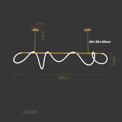 Lustre suspension design nordique moderne pour restaurant — LZ4F7Q2