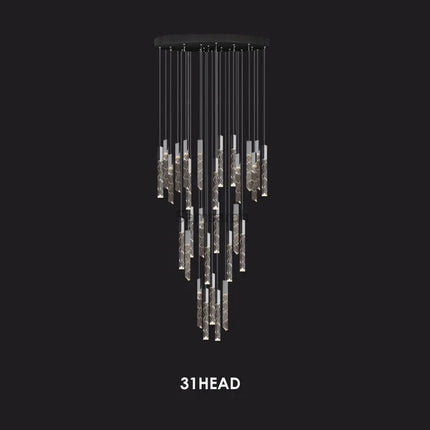 Lustre moderne en cristal pour décoration intérieure élégante — LZ4T9Q2