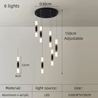 6 lumières / Lumière chaude