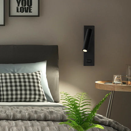 Spot LED rotatif en métal avec interrupteur pour lecture — LZ4X9J