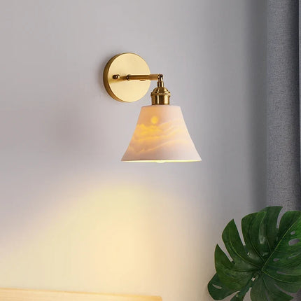 Applique murale luxe en céramique et cuivre style nordique — LZ4D7X9