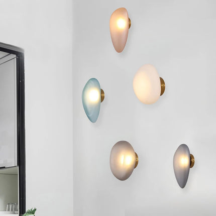Applique murale LED design nordique forme galet pour chambre et escalier — LZ4X9P2