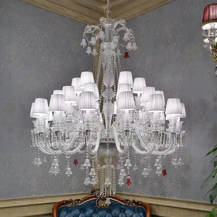 Lustre en cristal noir pour éclairage élégant et luxueux — LZ4X9QJ2