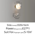 Planète D20x16cm / Blanc froid (5 500-7 000 K).