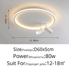 Rond 60cm blanc / Blanc chaud, pas de télécommande